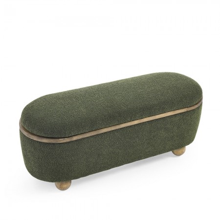 Storage Ottoman Bench, Upholstered End of Bed Ottoman Bench with Storage and Seating, Large Blanket Storage Bench for Foot Rest