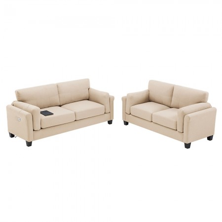 Modern Pieces Sofa Set Couch Loveseat & 3 Seater Couch