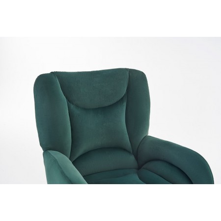 Velvet Fabric 360 Swivel Home Office Chair With Gold Metal Base And Universal Wheels,Green